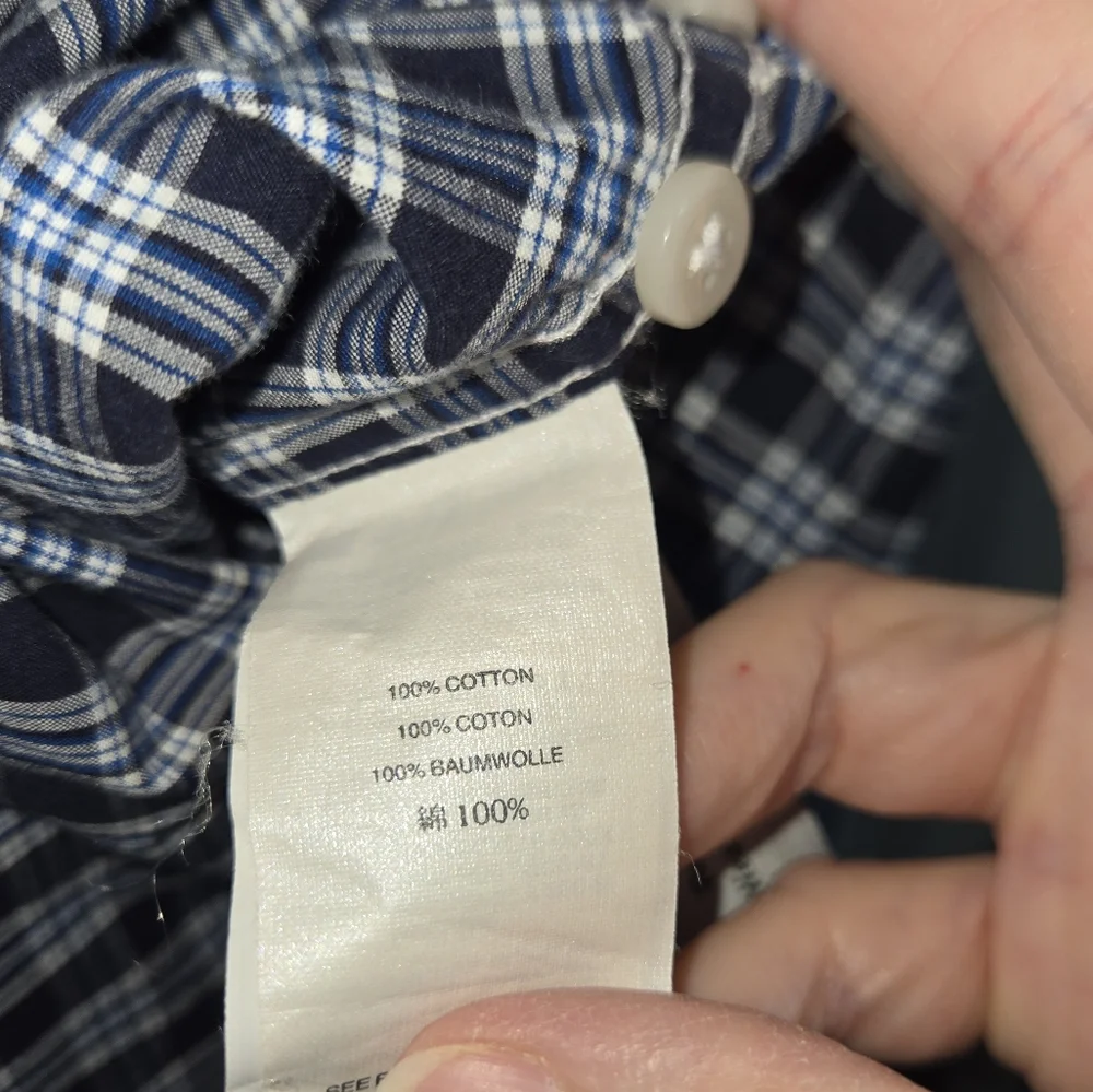J.Crew Men's M Slim Fit Checkered Shirt